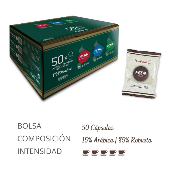 Cápsulas de Café Caffè Vernazza Italo L´Intenso Nespresso® Compatible (50 Unidades)